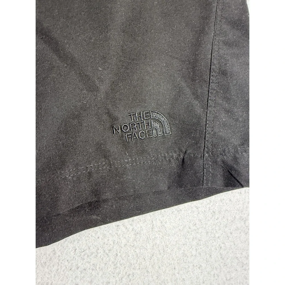 The North Face Mens Black Hiking Shorts XL Integrated Belt Mesh Lined Trail